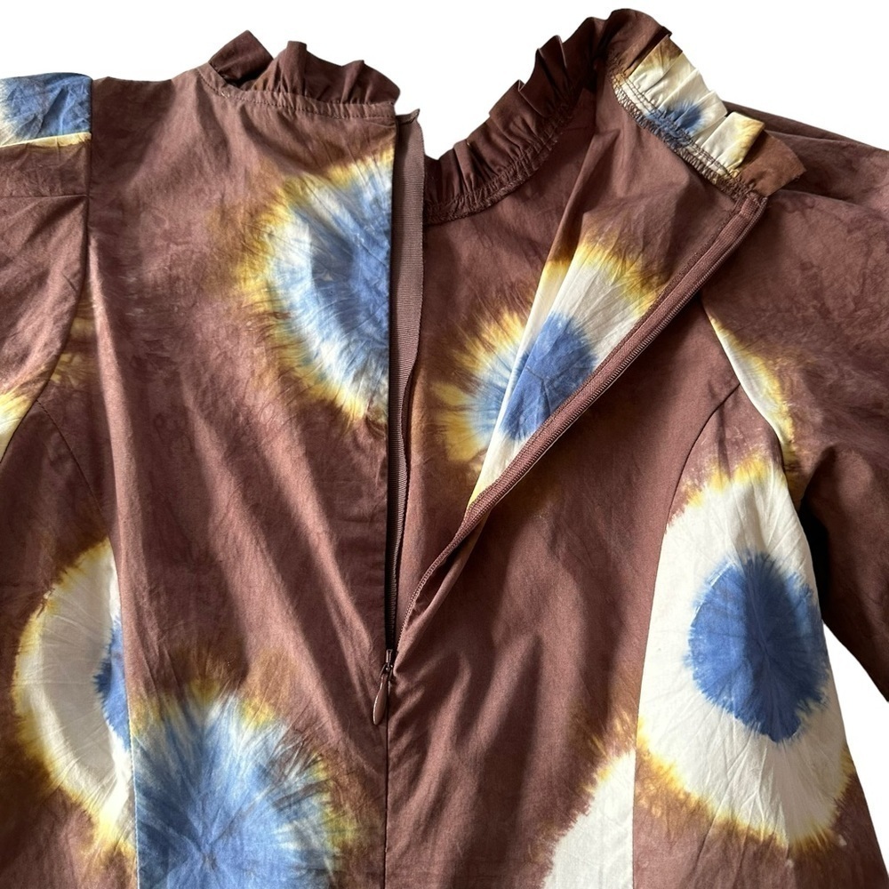 SEA New York Tie Dye Midi Dress Size 4
NWT Brown Puff Sleeve Cotton Mock Neck - Picture 10 of 16